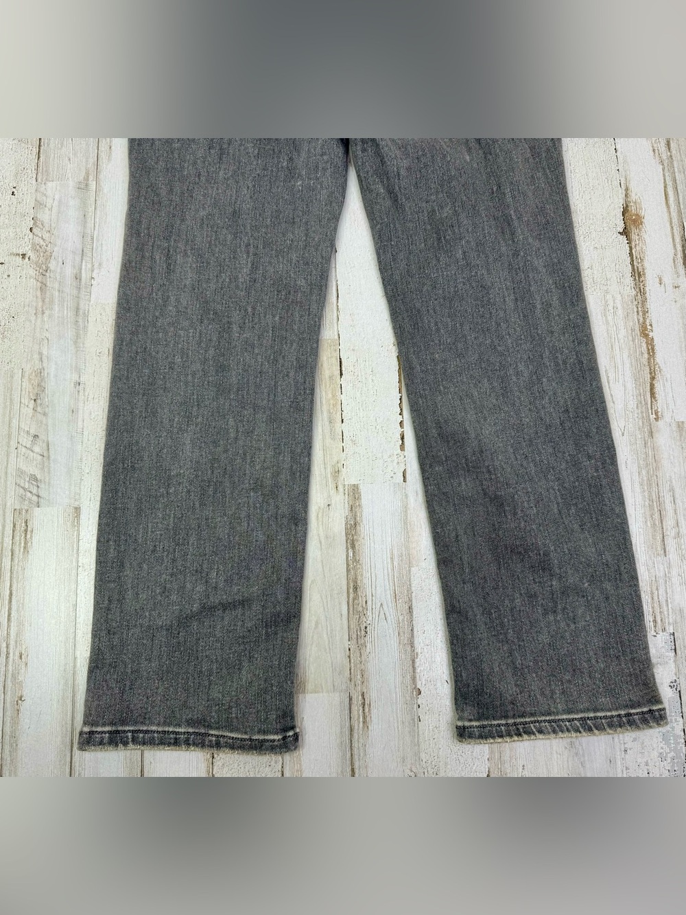 Flying Monkey Jeans Womens 26x26 Gray Medium Wash High Rise Straight Leg - Picture 10 of 10
